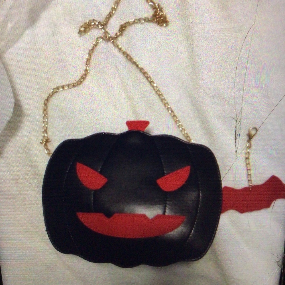 New.. Halloween pumpkin Crossbody with keychain